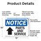 Signmission Parts And Service (Up Arrow), 14 in W x Rectangle, Aluminum OS-2PACK-NS-A-1014-L-17137 - alternate 6